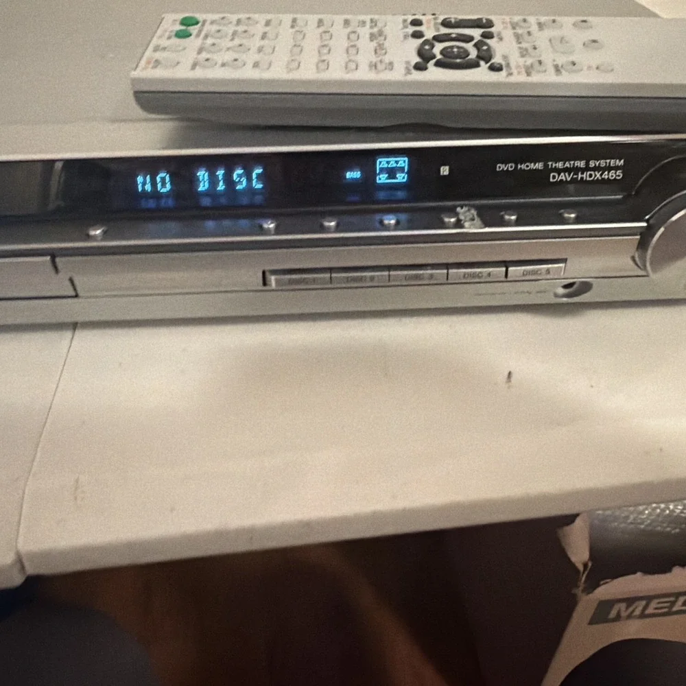 Sony DAV-HDX465 5 Disc DVD/CD Changer HDMI Home Theatre System FM TESTED ⭐️5.1